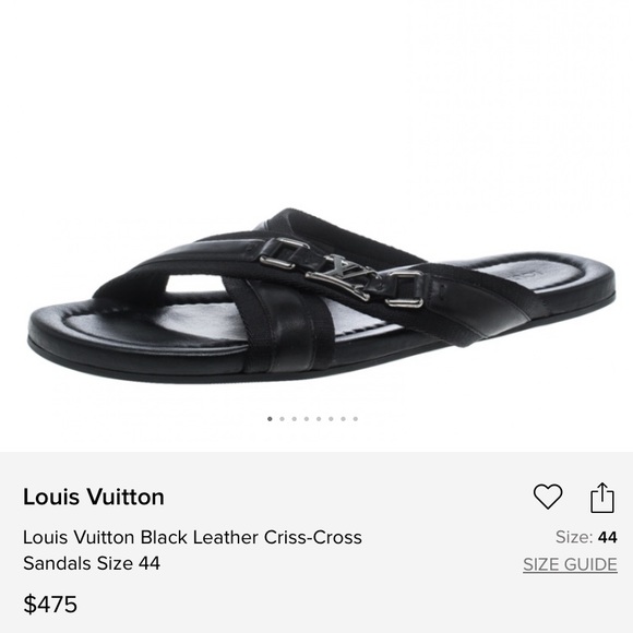 Louis Vuitton Shoes Louis Vuitton Black Sandals Poshmark